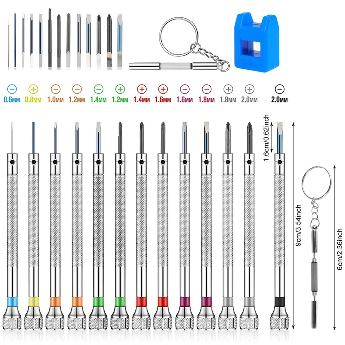 Electronics Repair Tool Kit - A002 26Pcs Watch Screwdriver Set, Anti