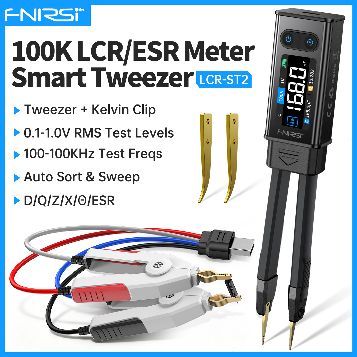 LCR-ST2 Plus 2-in-1 Digital Tw - Smd Tweezer Set ulasan dan harga