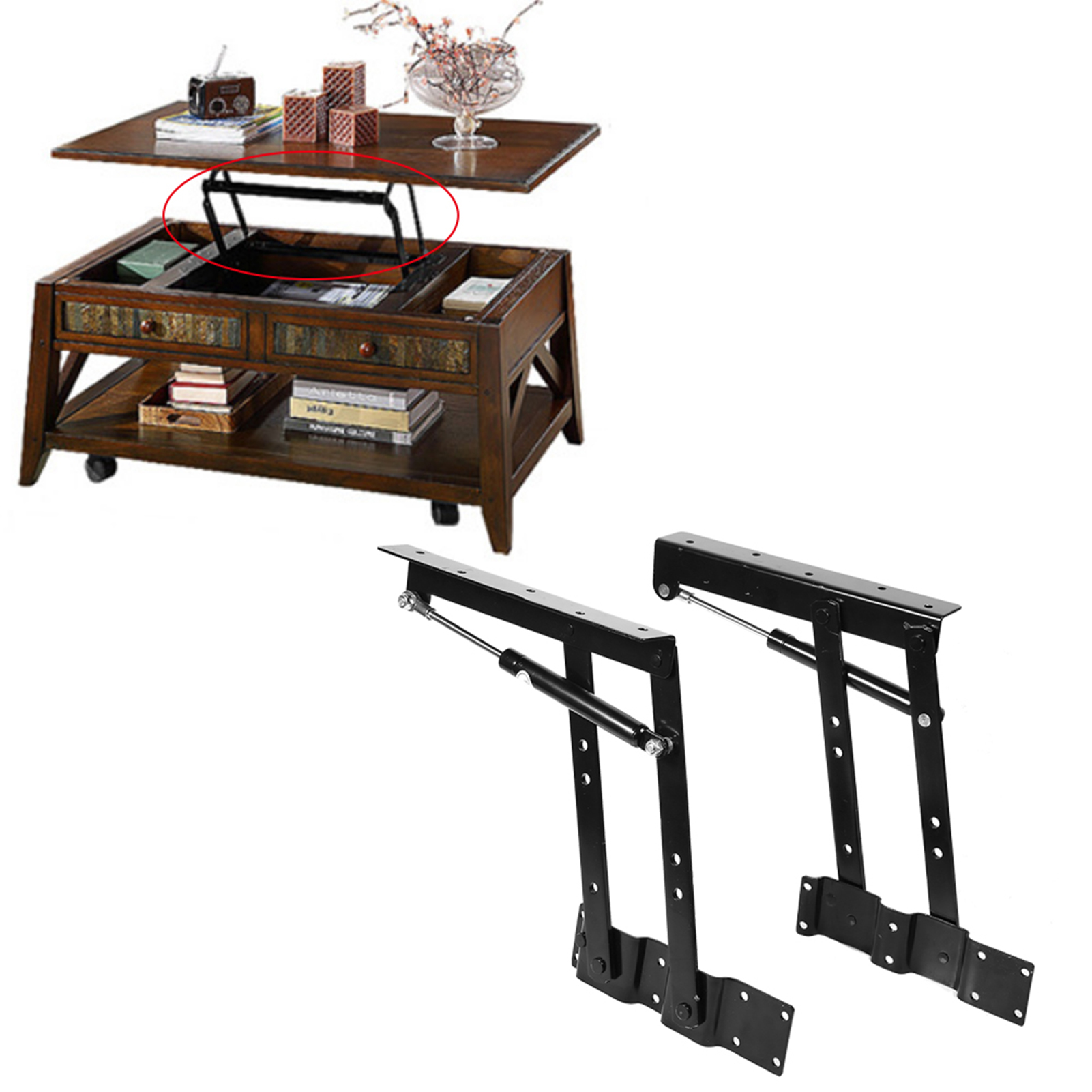 2x Practical Lift Up Coffee Ta - Electronics Repair Desk ulasan dan harga