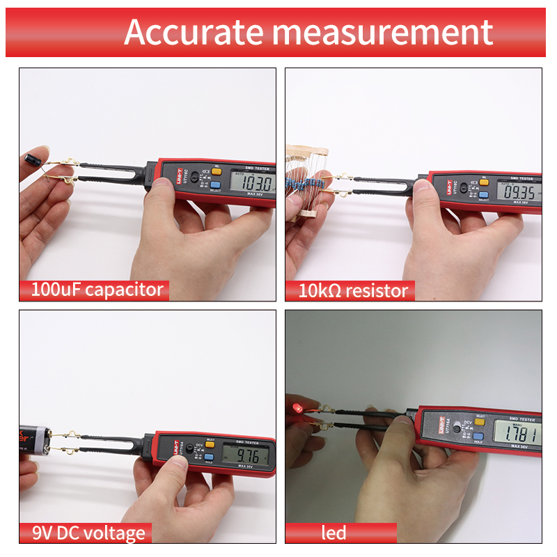 UNI-T UT116C SMD Tester Digita - Smd Tweezer Set ulasan dan harga