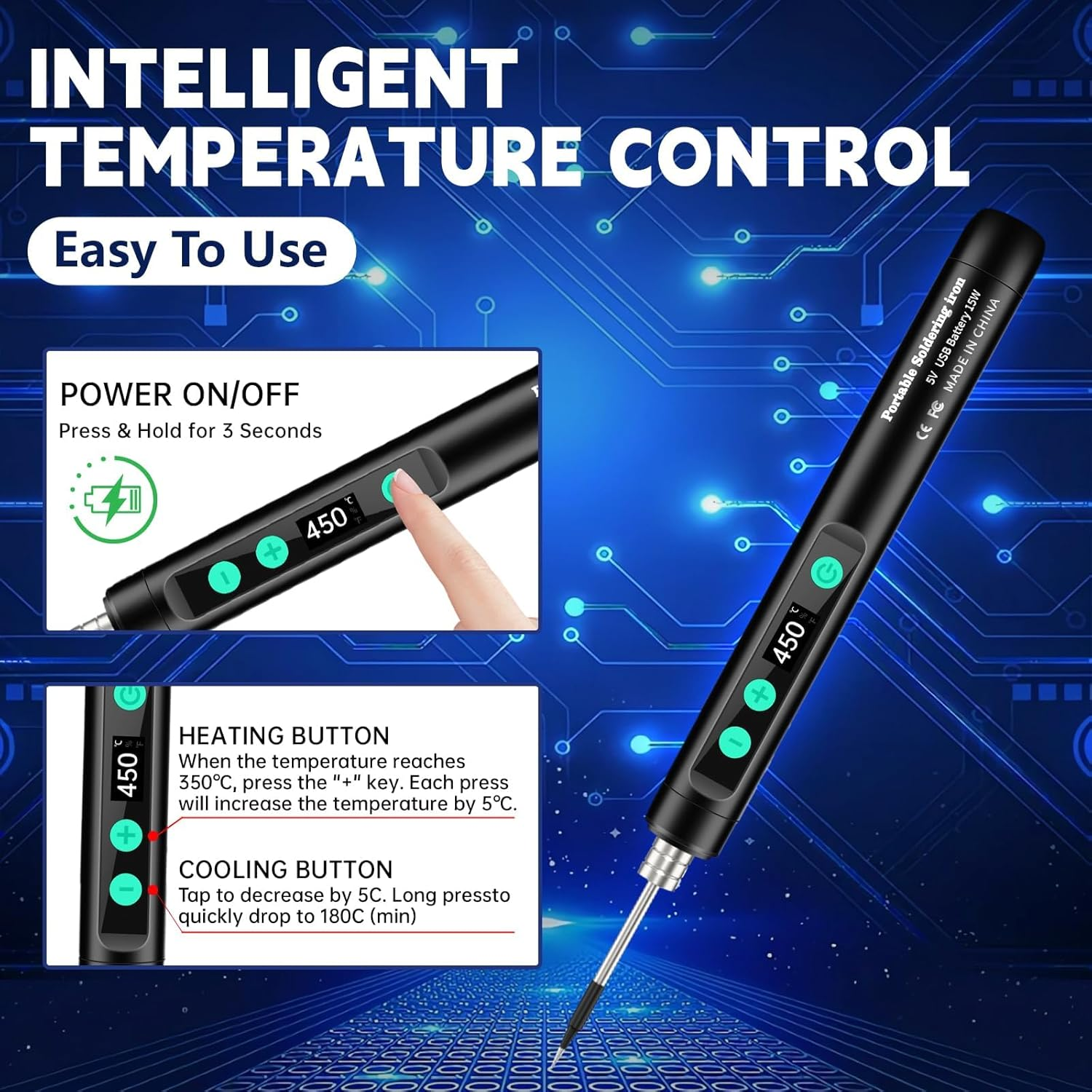 USB Rechargeable Digital Solde - Electronics Repair Tool Kit ulasan dan harga