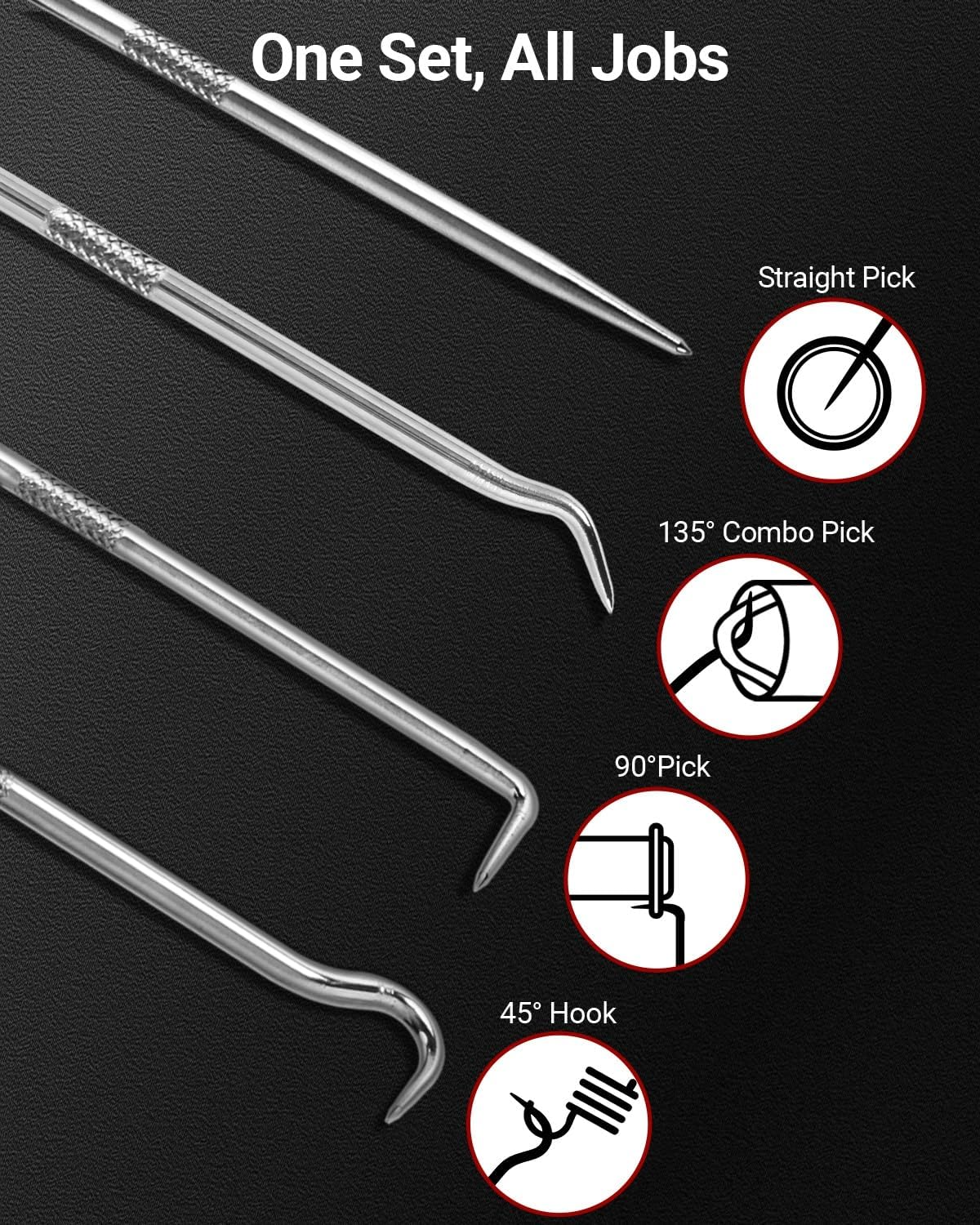 4pcs Hook and Pick Set, Automo - Electronics Repair Tool Kit ulasan dan harga