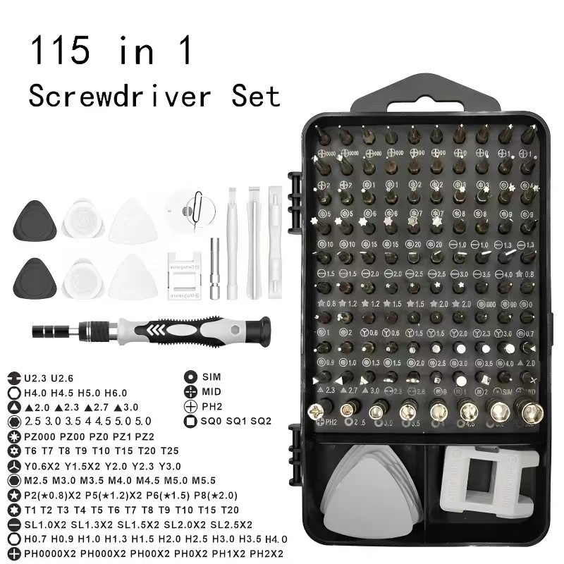 115-in-1 Screwdriver Set, Mult - Electronics Repair Tool Kit ulasan dan harga