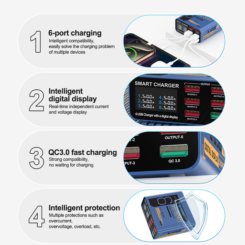 SUNSHINE SS-304Q 6-port USB Di - Screen Separator Machine ulasan dan harga
